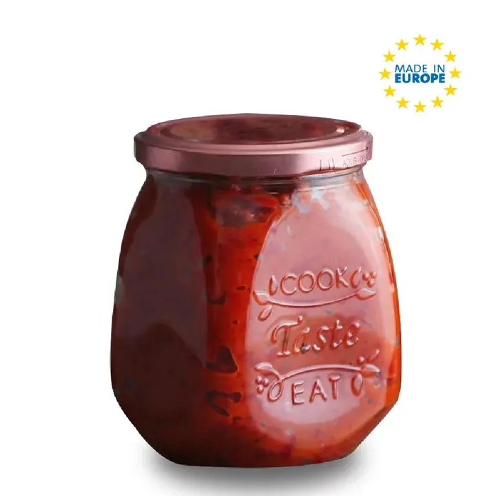Lav Tasty Mason Jar with Lid, Glass Container