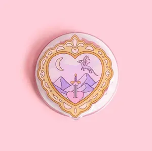 Fantasy Lover Acrylic Phone Grip: Flying Dragon Popsocket, Mystic Griptok for Bookworms