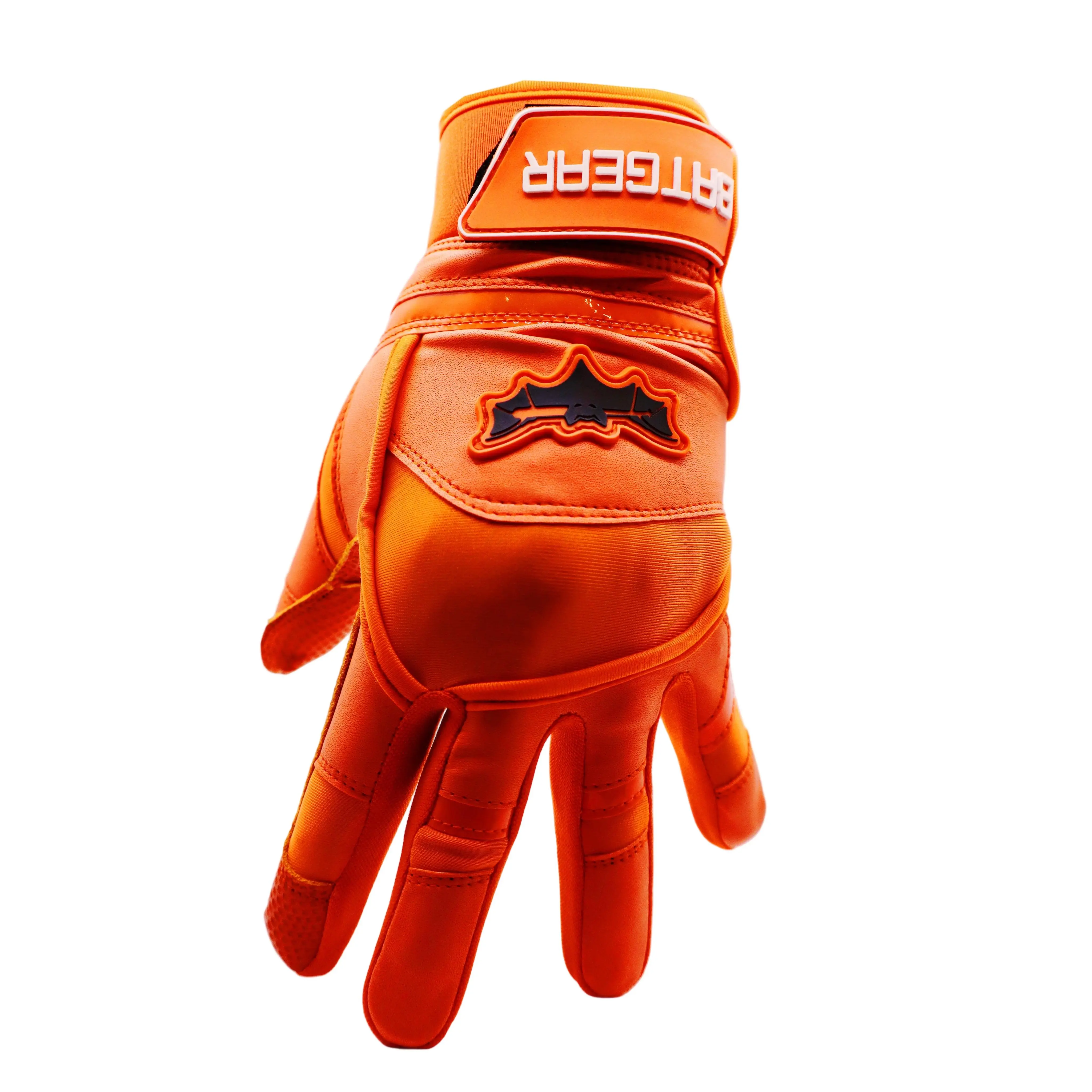 Flame Orange Color Rush Batting Glove