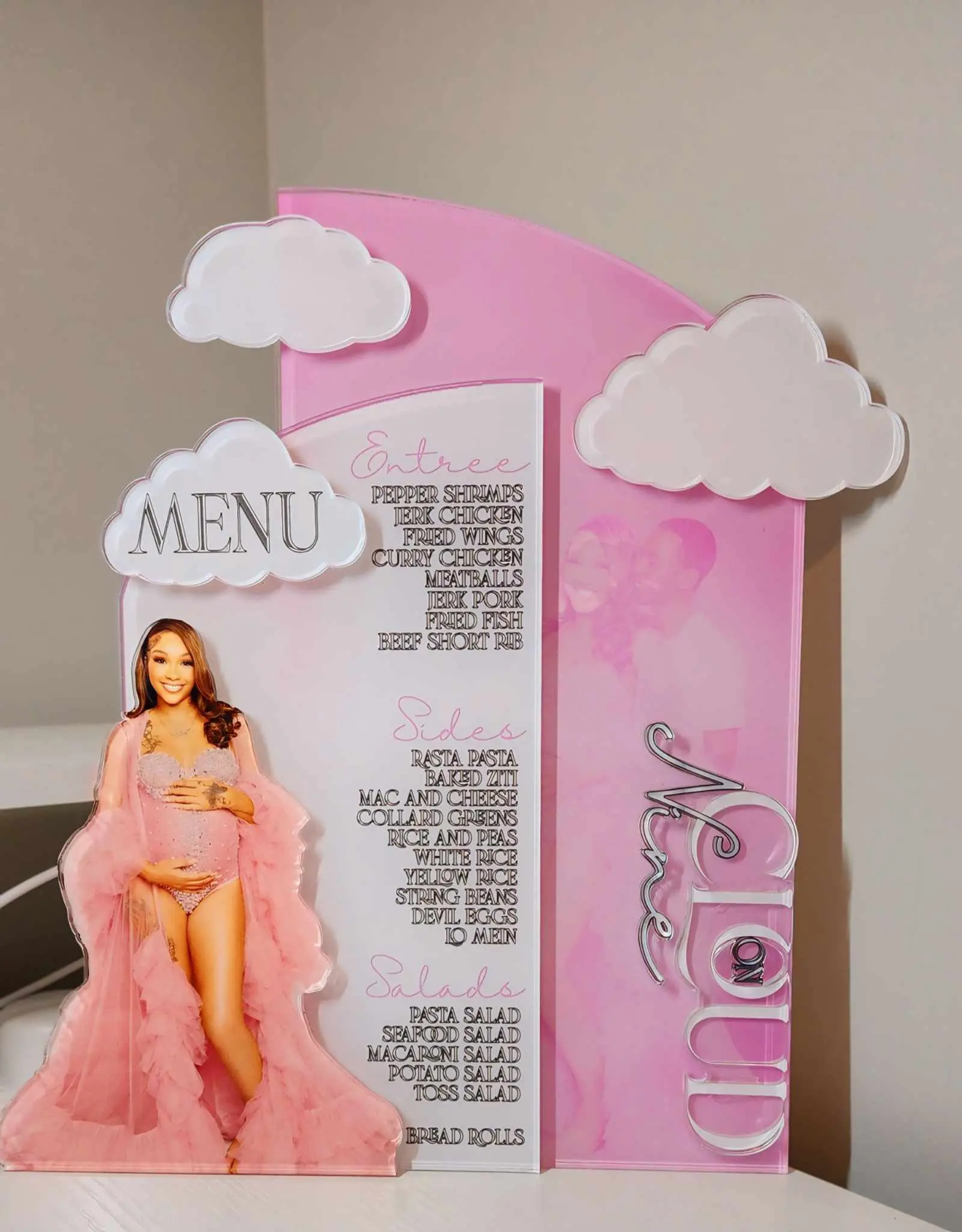 FULLY PRINTED ACRYLIC MENU