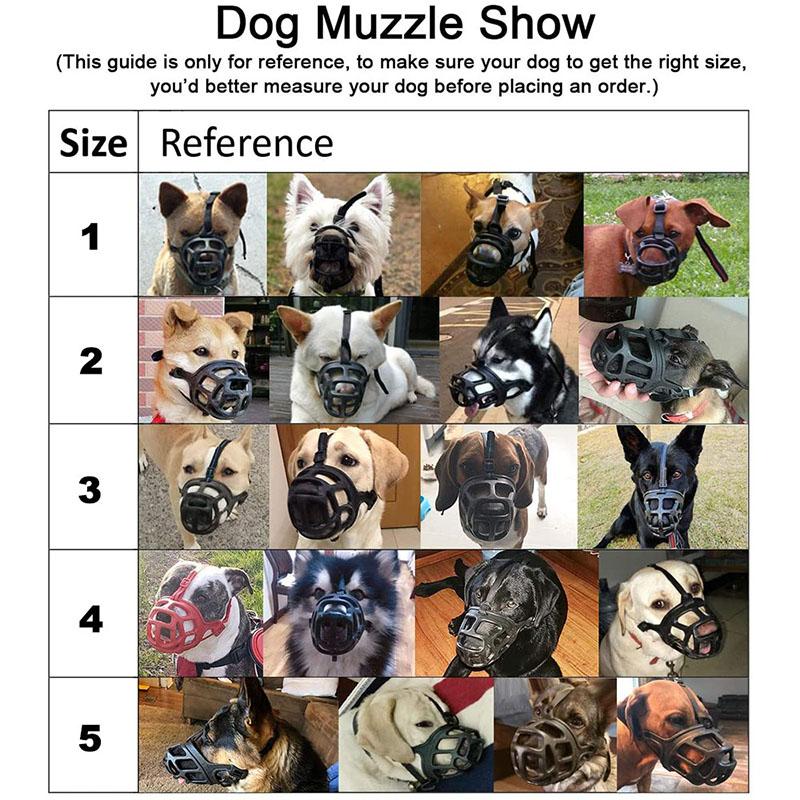 Muzzle - Soft Silicone Pet Dog Muzzle Anti-biting Stop Barking Chewing Mask Adjusting Pets Muzzles for Small Medium Large Dog Supplies Rechargeable Anti-Barking bark