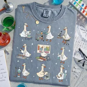 Silly Goose Chemistry Shirt – Funny Lab Technician Gift, STEM Teacher Tee, Chemist Graduation Gift, Comfort Colors Science Shirt