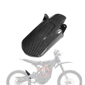 Rear Wheel Fender for SurRon Sur Ron X S LBX/ Segway X160 X260, Imitation Carbon Fiber Motorcycle Shock Mudguard Mud Guard for Ebike Light Bee X and S/X160/X260