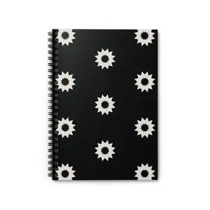 Midnight Bloom Spiral Notebook - Ruled Line