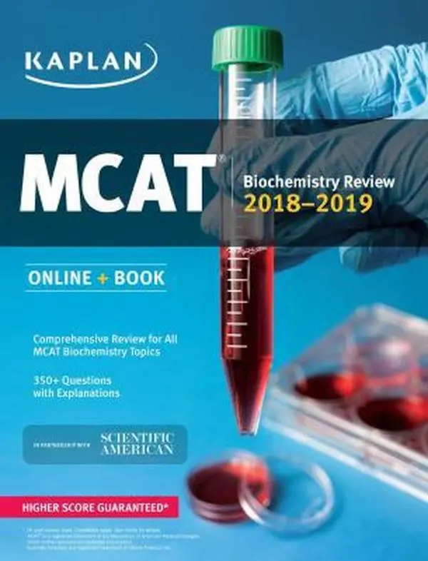 USED Book - MCAT Biochemistry Review 2018-2019: Online + Book (Kaplan Test Prep) by Kaplan Test Prep (Paperback) - english