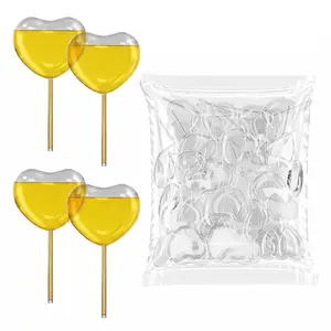 50Pcs 4mL Cupcakes Disposable Plastic Transfer Pipettes Liquid Dropper Decoration for Mini Flan or Cupcakes, Ice Cream, Mini Cakes, Waffles, Children's Painting
