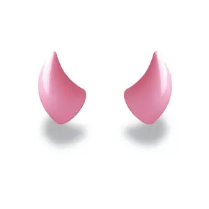 MagNeatOhz: Small Pink Devil Horns for Helmet