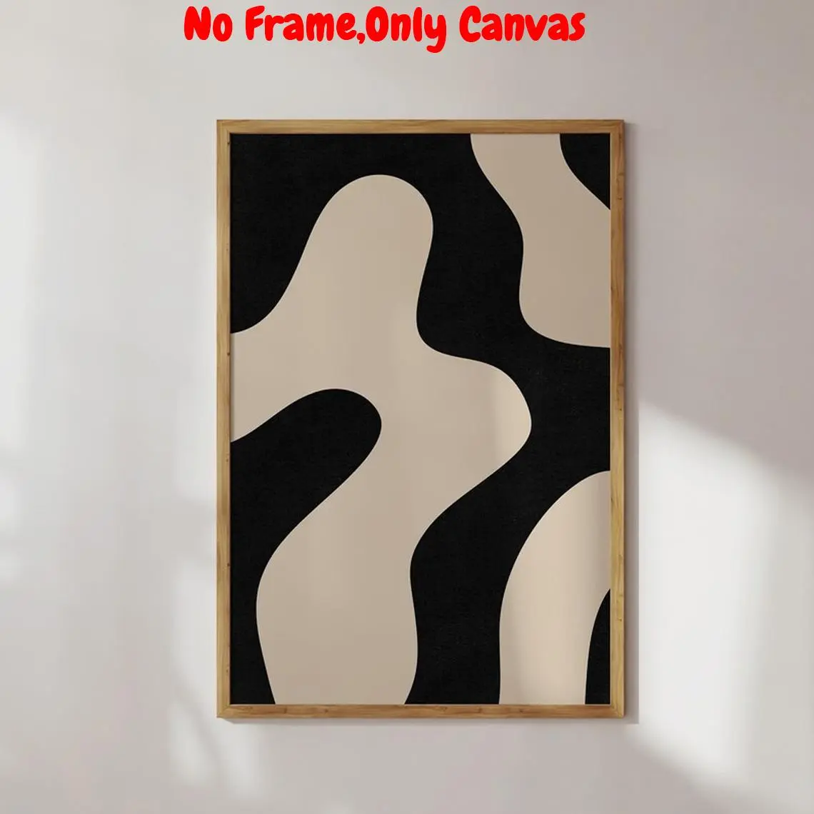 Abstract Wave Pattern Unframed Painting, Artistic Modern Canvas Wall Art, Wall Decor for Home Living Room Bedroom Study Room, Home Decor, Ornaments, Modern Abstract Design