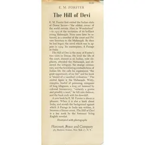USED-Hill of Devi by E.M. Forster (Hardcover)