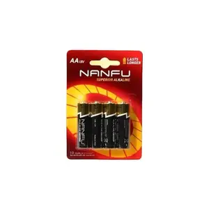 Nanfu AA Alkaline Batteries - Superior Alkaline Power - Purchase 3 Get 1 Free - Long Lasting Battery Solution - No Warranty