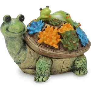 Ashtray with lid turtle frog ash tray cigarettes ashtrays for outdoor smoking handmade cool resin windproof ashtray as home decoration for patio hotel bar smokers father lover gifts