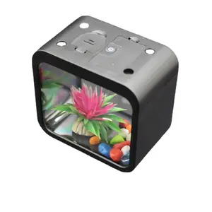 Small Fish Tank for Home Goldfish Betta Tank Acrylic Block Ecological Micro Landscape Mini Aquarium Tank
