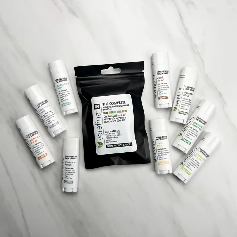 Magnesium Deodorant Sampler - Try All 9 Scents!