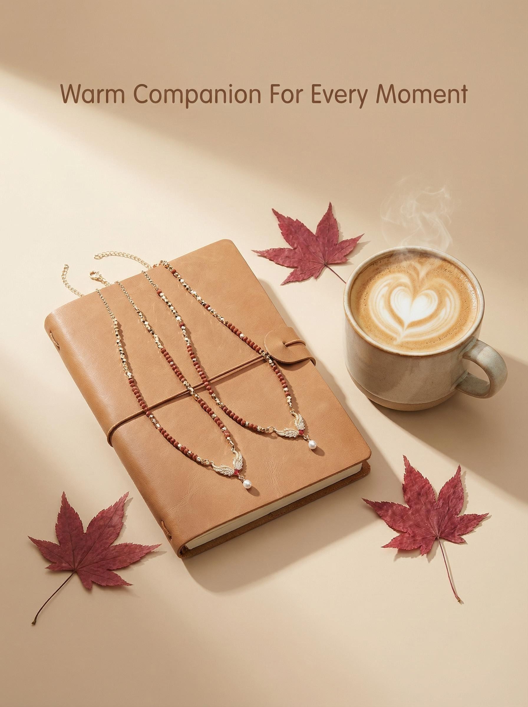 Warm Fur Crimson Dream Cinnabar Necklace for Human and Pet Daily Wear Adjustable Design