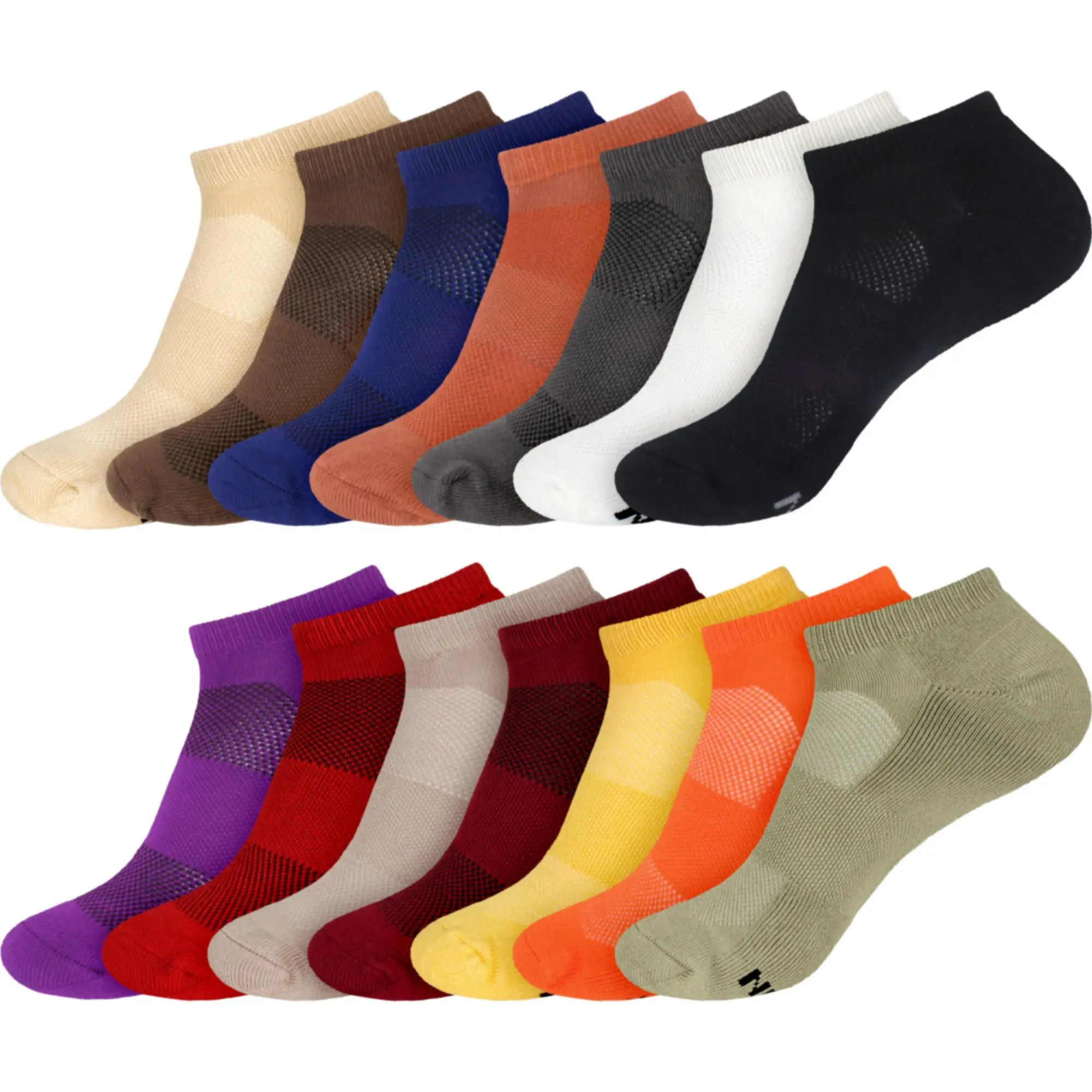 Women's Bamboo Athletic Ankle Socks: 2 Pairs