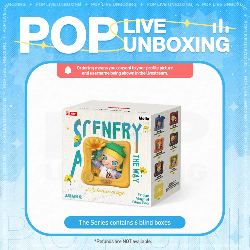 [POP NOW]MOLLY Scenery Along the Way Series - Fridge Magnet Blind Box POP MART