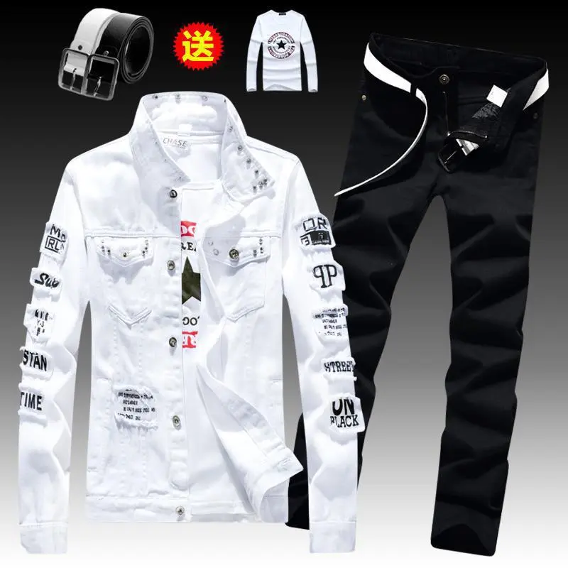 8892white/Black pants