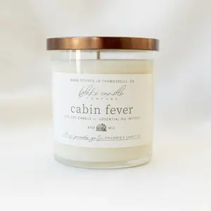 Cabin Fever All Natural Aroma Candle, 8.5 oz, Cotton Aroma-Boosting Wick, Amber Fragrance Home Decor Candle for Room Decoration (Home Supplies), All Natural Candles, Amber Fragrance Candles