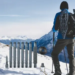 Multifunctional Outdoor Trekking Pole with 7 Sections Compass Storage Bag Durable Survival Stick for Car Use Hiking Adventures Camping Supplies outdoor supply