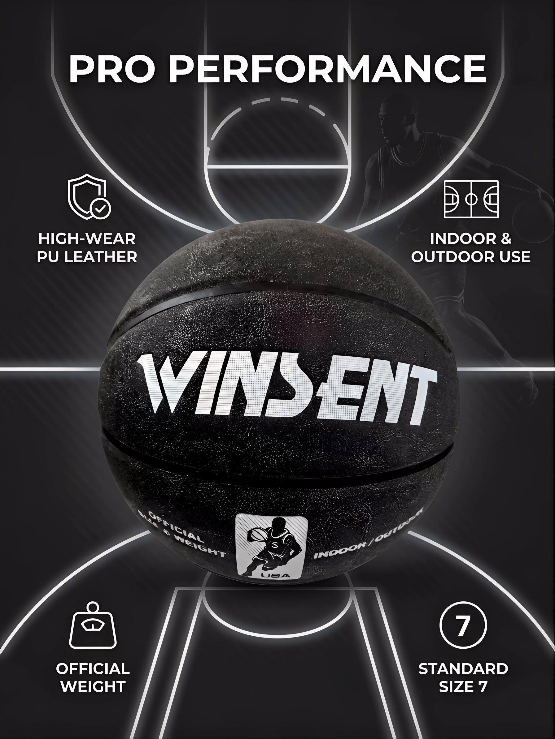 Pro Basketball, Precise Control, High Elasticity, Perfect for Training & Competition