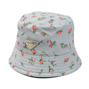 Pre-owned PRADA Nylon Small Leather Goods Re Tessuto Rose Perla Hat