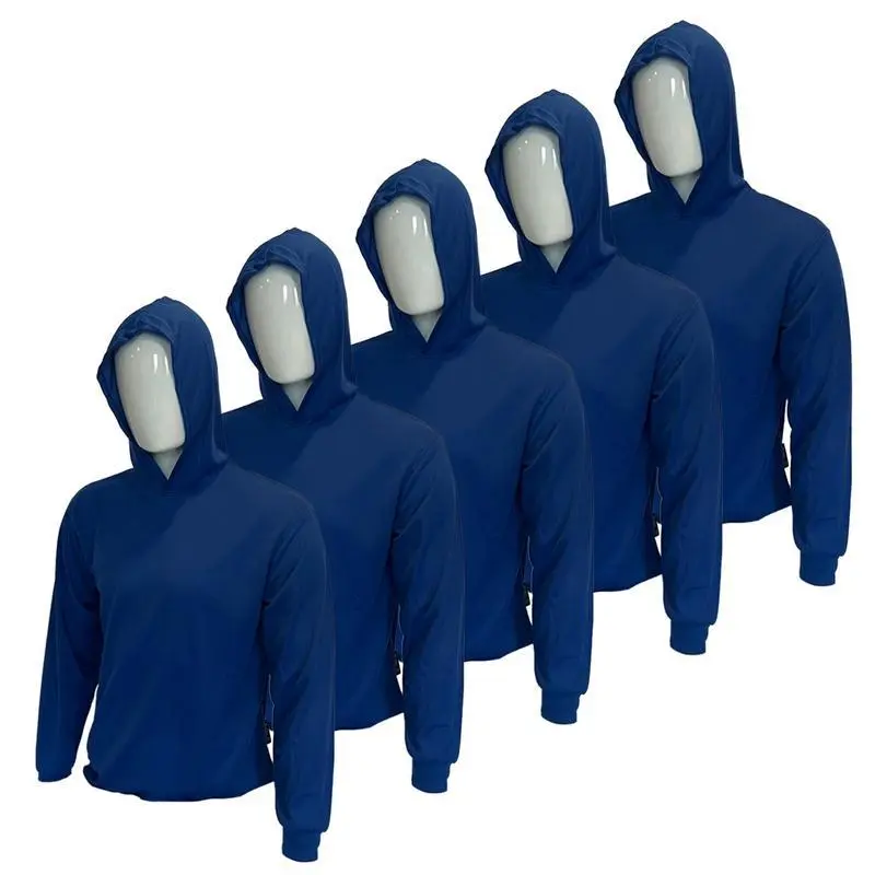 5 PACK SHIRT BLUE HOODIE SHIRT ST909