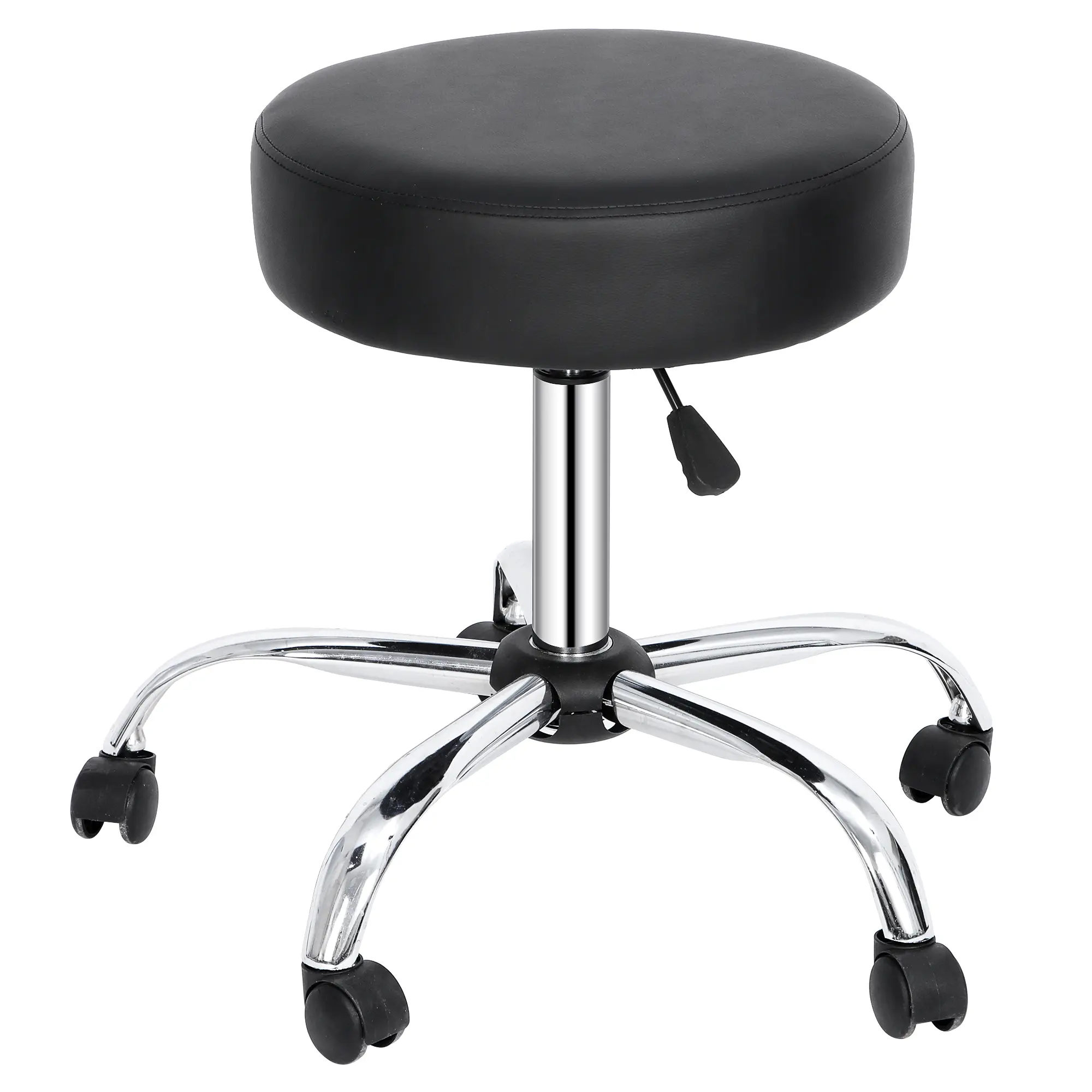 Segawe Adjustable Hydraulic Rolling Swivel Stool, Black Sit-Down Salon Furniture with Height Adjustment for Tattoo Spa Salons,summerwins