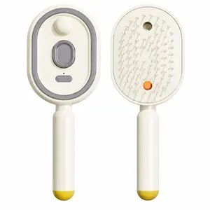 Electric Steam Brush for Hair, Electric Spray Air Cushion Comb for Women, Rechargeable Water Spray Hair Brush, Detangling & Anti-Static Hair Brush, Reduce Frizz, Smooth & Nourish