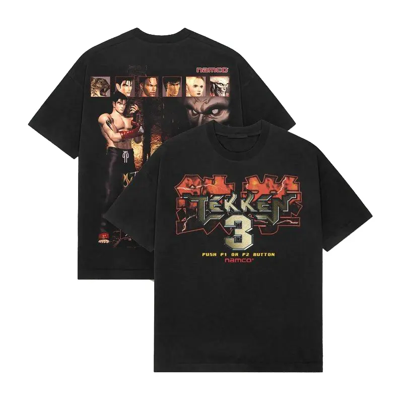 【激レア】90s 鉄拳3 Tシャツ ONEITAボディ TEKKEN 3 Vintage Tekken 3 Graphic Tee Retro 90s Gaming Oversized T-Shirt