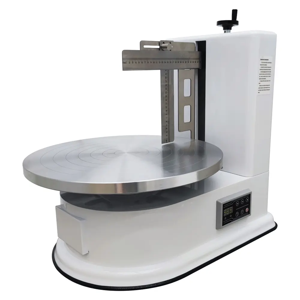 YOKOMA 4-16in Cake Cream Spreading Coating Smearing Machine Cake Decorating Machine Baking Tools White Color