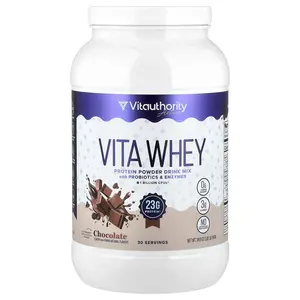 Vitauthority Active, Vita Whey Protein Powder, Chocolate, 2.18 lb (990 g)