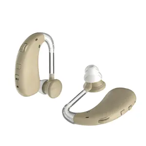 Rechargeable Over-Ear Amplifier Speaker, Abs Material, Adjustable Volume, Comfortable Wear, Simple Operation, 2pcs Sound Booster