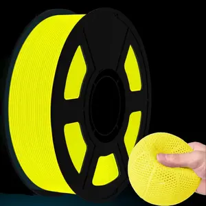 Tpu 3D Printer Filament, 1.75mm Glow Soft Tpu Flexible, Best with UV Lamp, 250g Spool, ±0.02mm Precision, Fits Most 3D Printers