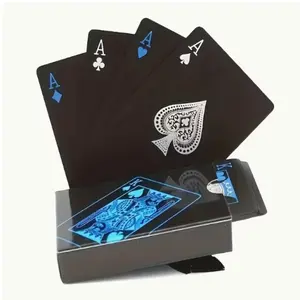 54-Piece High-Quality Waterproof PVC Poker Cards Board Game Set, Standard Paper Playing Cards for Party Holiday Games, Christmas Halloween, Poker Card Design
