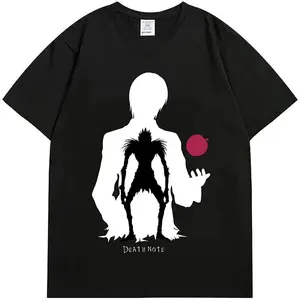 Death Note T-Shirts: Shinigami Ryuk, Top Lawliet, Misa Pullover, Kira Tee, Light Yagami, Casual Death Note Summer Friends T-Shirts