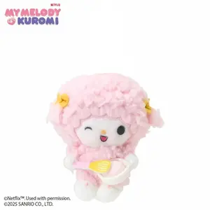 My Sweet Piano Winking Plush Mascot Keychain (My Melody & Kuromi Netflix Series)