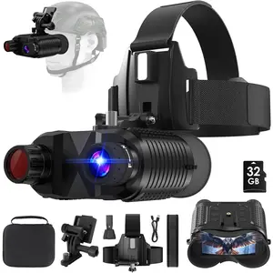 Night vision goggles4k night vision binoculars for adultsnight vision goggles for helmet1312ft8x digital zoom7level infrared adjustment for camping32gb card for videos