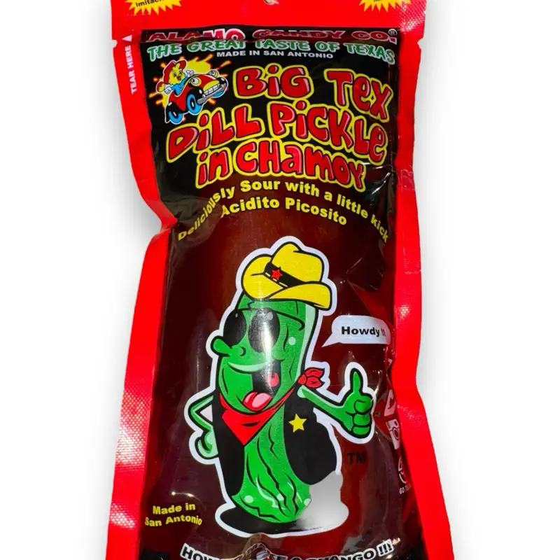 Big Tex Dill Pickle in Chamoy