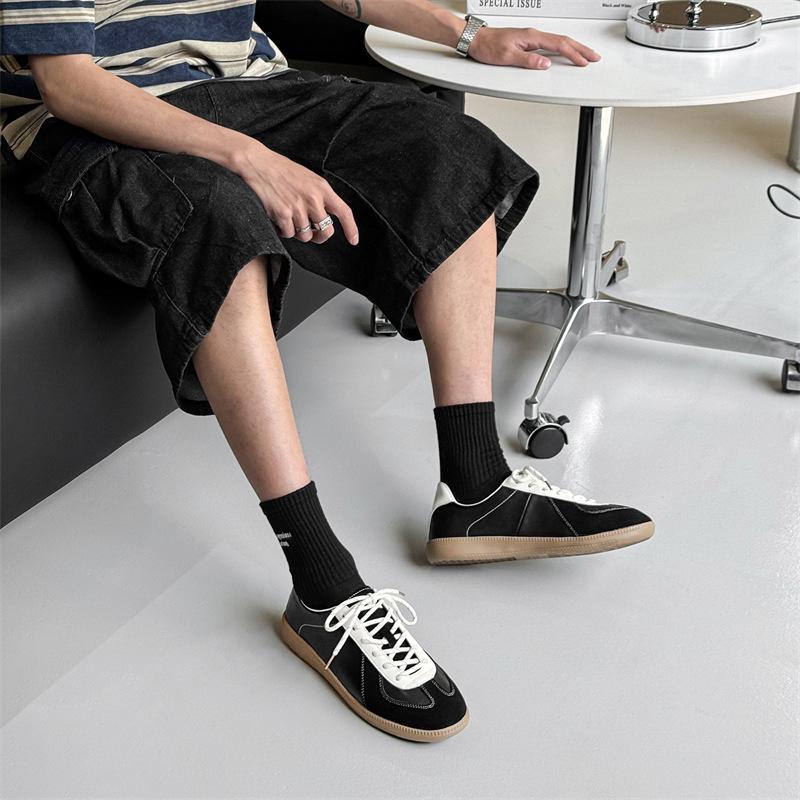 Iconic Two-Tone Blue Suede Sneakers | Retro Casual Shoes for All Genders