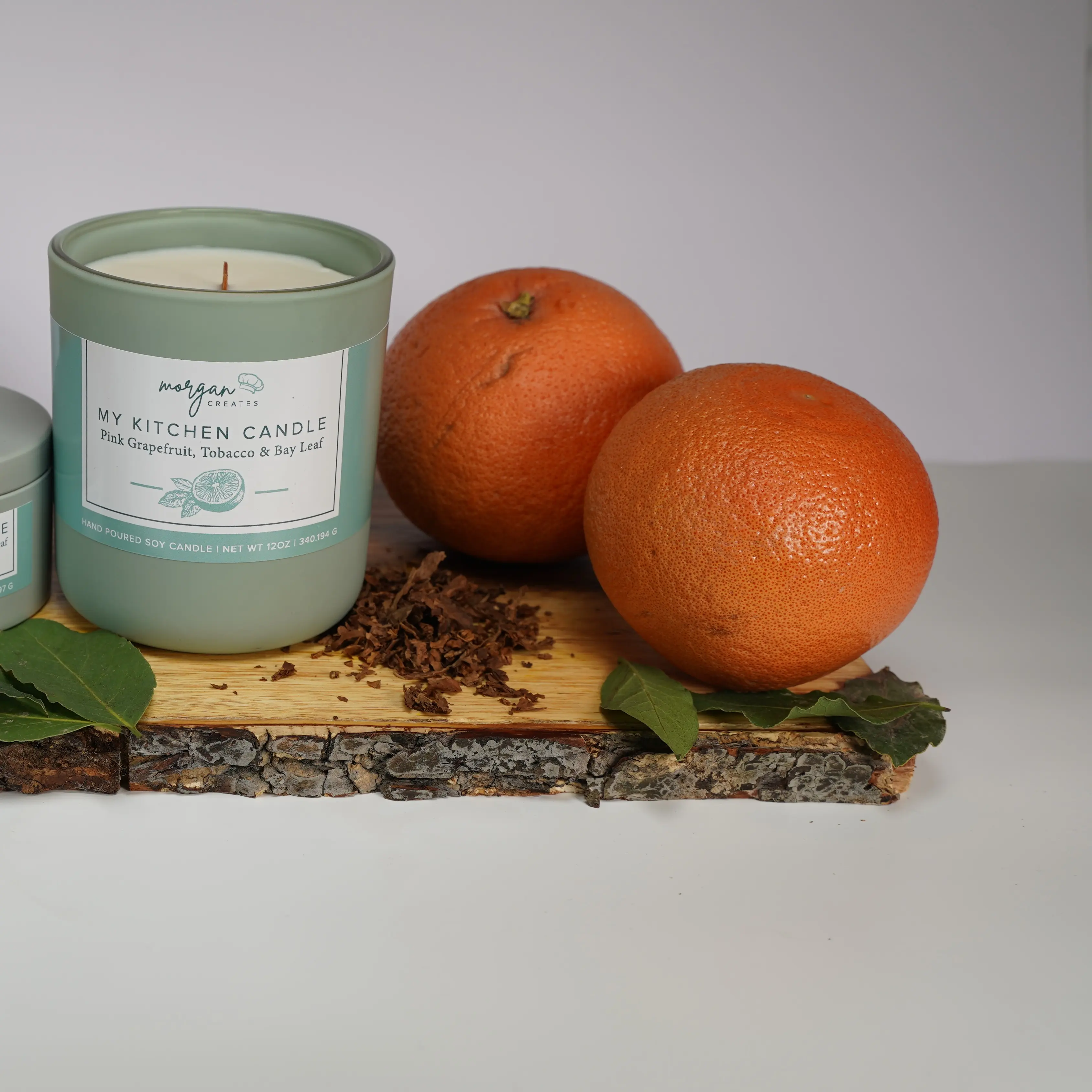 My Kitchen Candle: Pink Grapefruit, Tobaxxo & Bay Leaf
