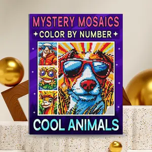 Mystical Mosaic Coloring Book for Adults, Digital Color by Number Art Therapy, Paint by Numbers, Stress Relief Adult Activity Book, Unique Gift Idea