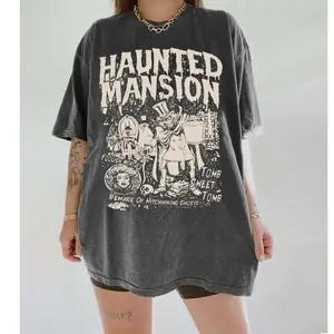 Retro The Haunted Mansion Shirt, Spooky Season Shirt, Madam Leota Hitchhiking Ghosts, Halloween Gothic Family Shirt