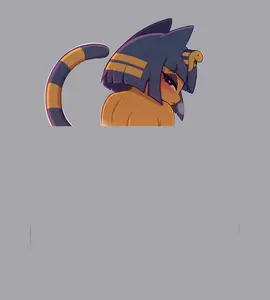 Ankha Sticker – Kiss-Cut Vinyl Decal for Laptop & Hydro Flask, Full Body Sticker