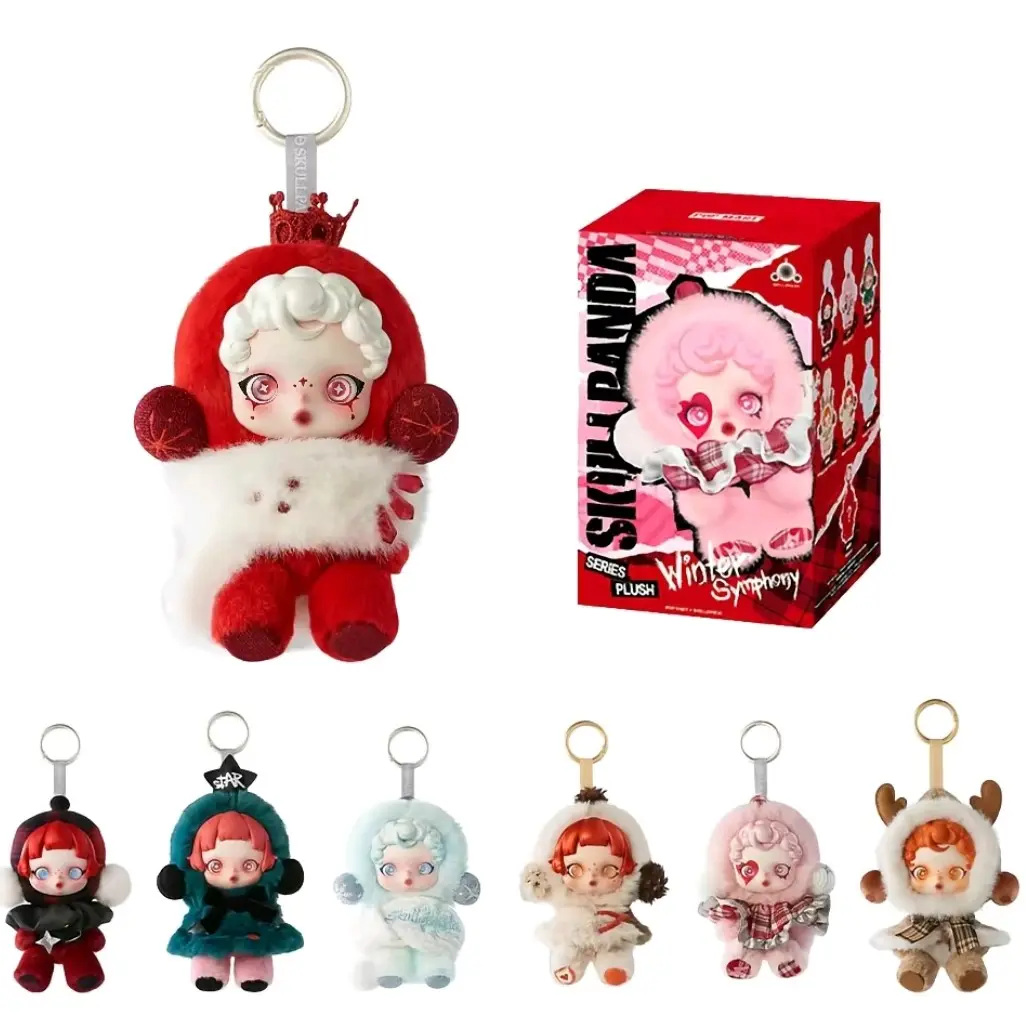 AUTHENTIC POP MART SKULLPANDA Winter Symphony Plush Doll Pendant Blind Box
