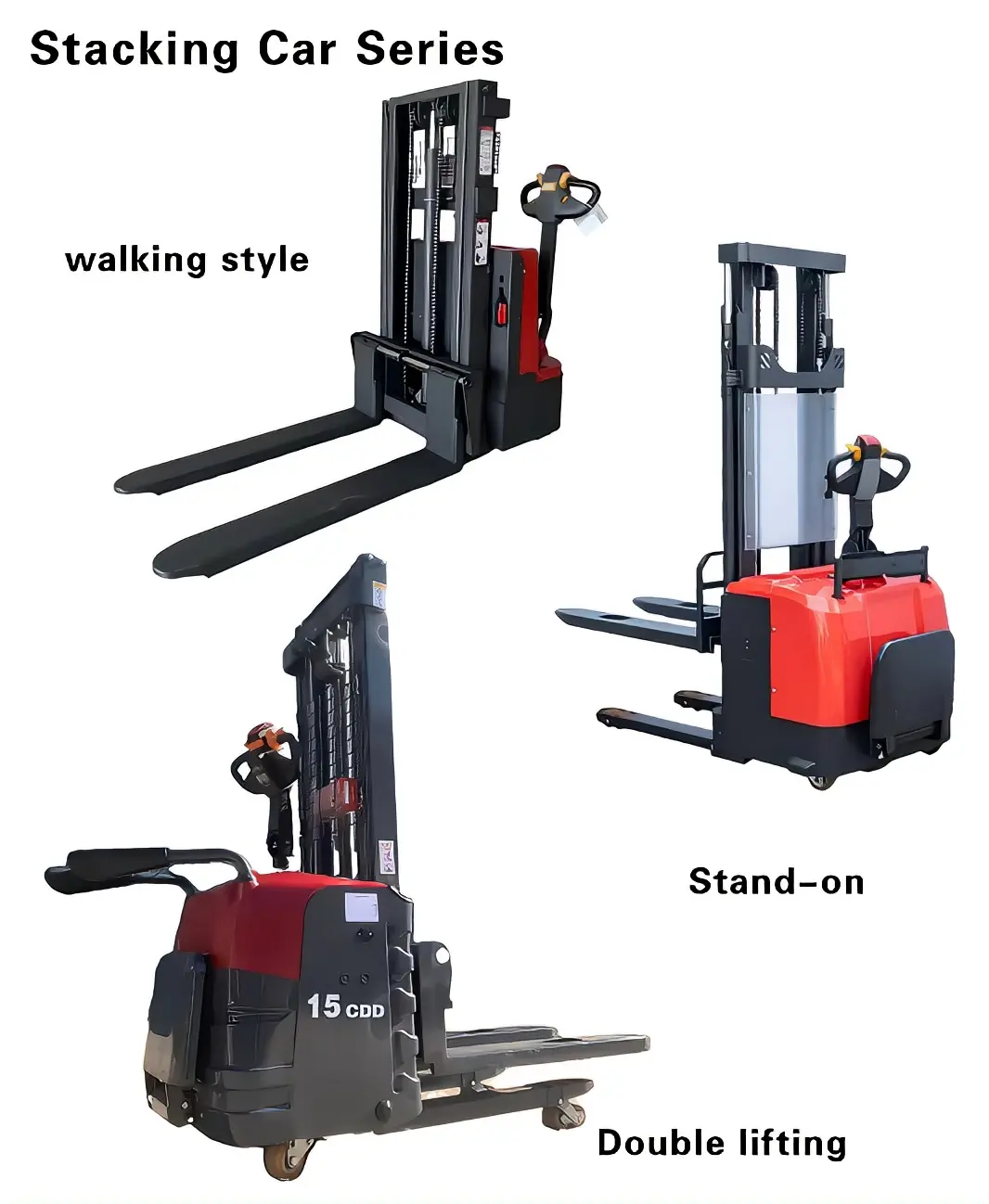 3300Pounds(1500kg)capacity Electric Pallet Stacker