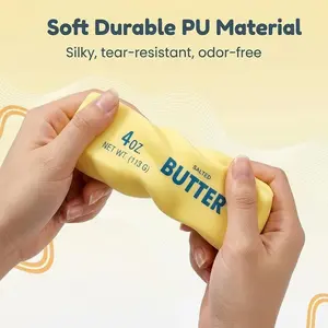 Viral Soft Butter Squishy Toy | Slow Rebound Stress Ball | Silky Touch & Durable