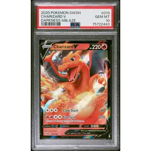 Charizard V PSA 10 2020 Pokemon Sword & Shield Darkness Ablaze #019