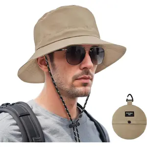 Bucket hat for Women Men Waterproof Wide Brim Sun Hats Foldable Boonie Safari Fishing Hiking Beach Hats
