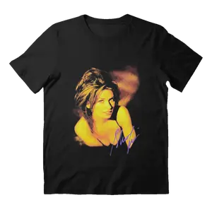 Vintage Shania Twain Country Music 90s Shirt, Heavy Cotton Fabric, Gift For Fan Menswear Top Streetwear Crewneck Canvas Seamless