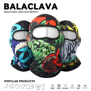 Unisex Breathable Sun Protection Face Mask Head Cover, Fashion Hunting Print Balaclava Hat, Outdoor Sports Multifunctional Neck Gaiter